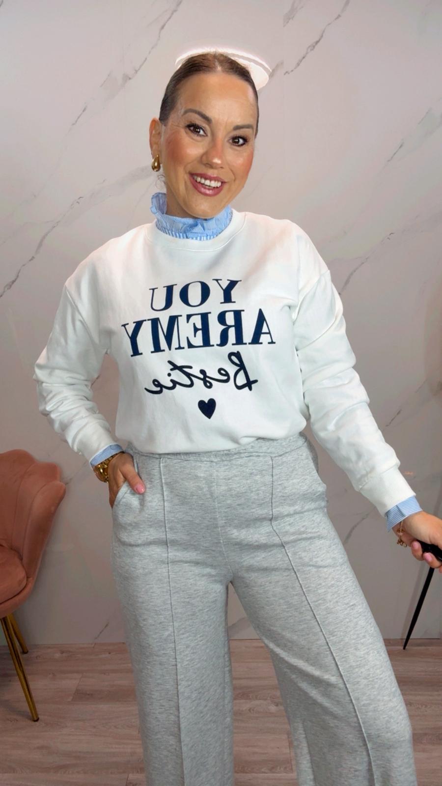 Sudadera Bestie Blanca