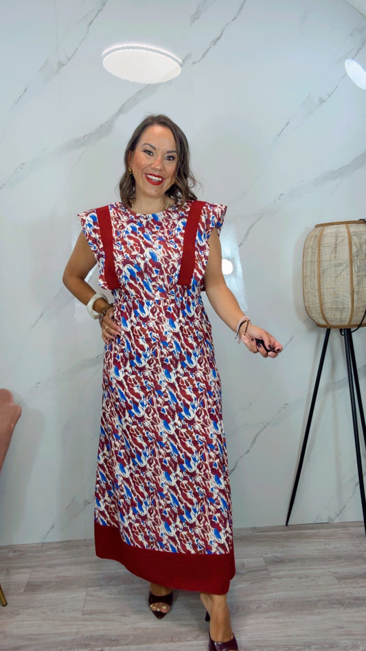 Vestido Juncal Burdeos