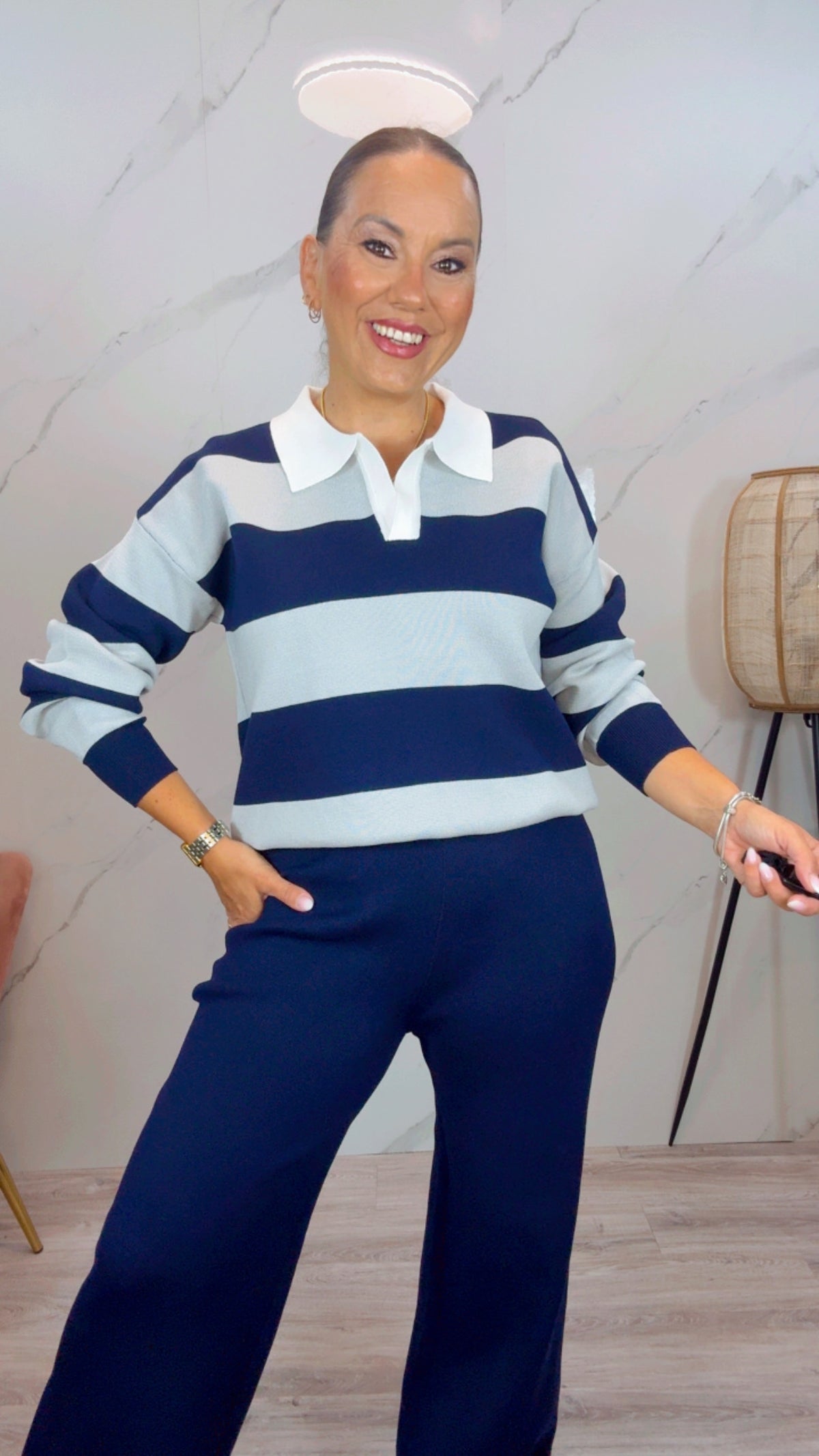 Conjunto Beneton Azul Marino