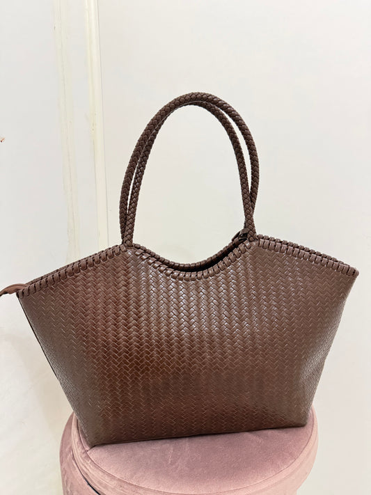 Bolso Trenzado marrón