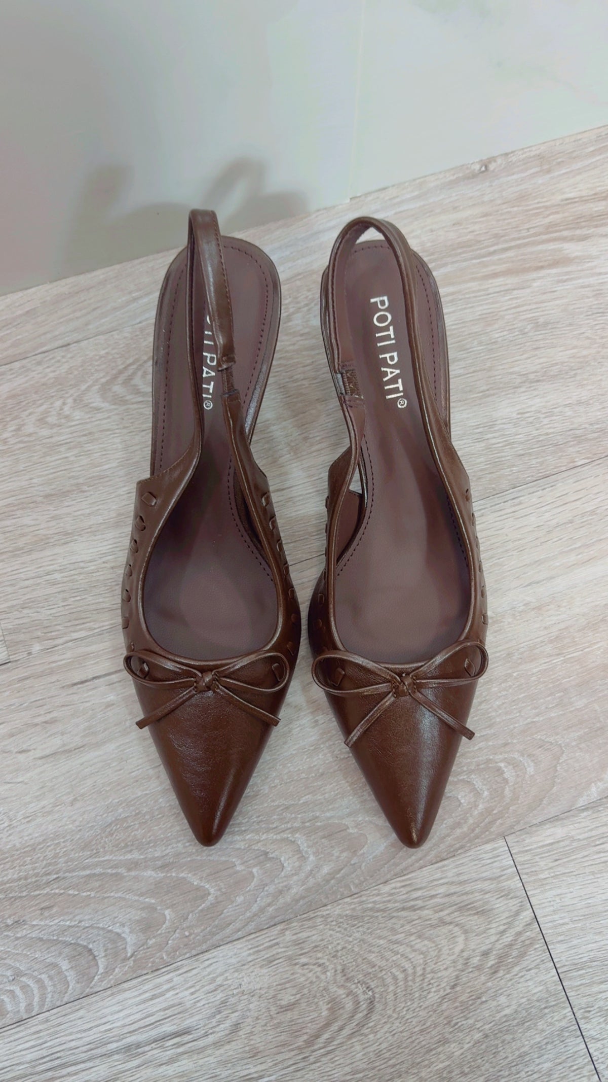 Zapato tacón Marrón chocolate