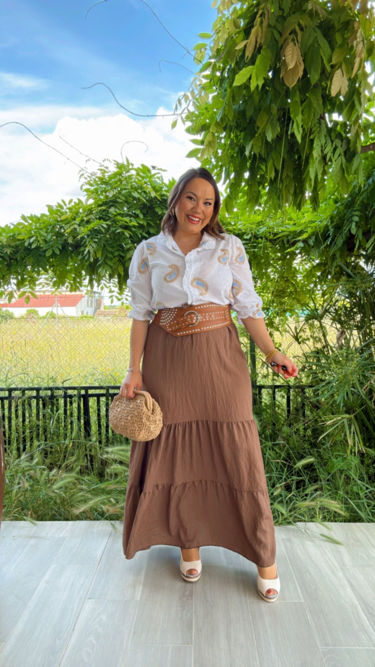 Falda Marrón