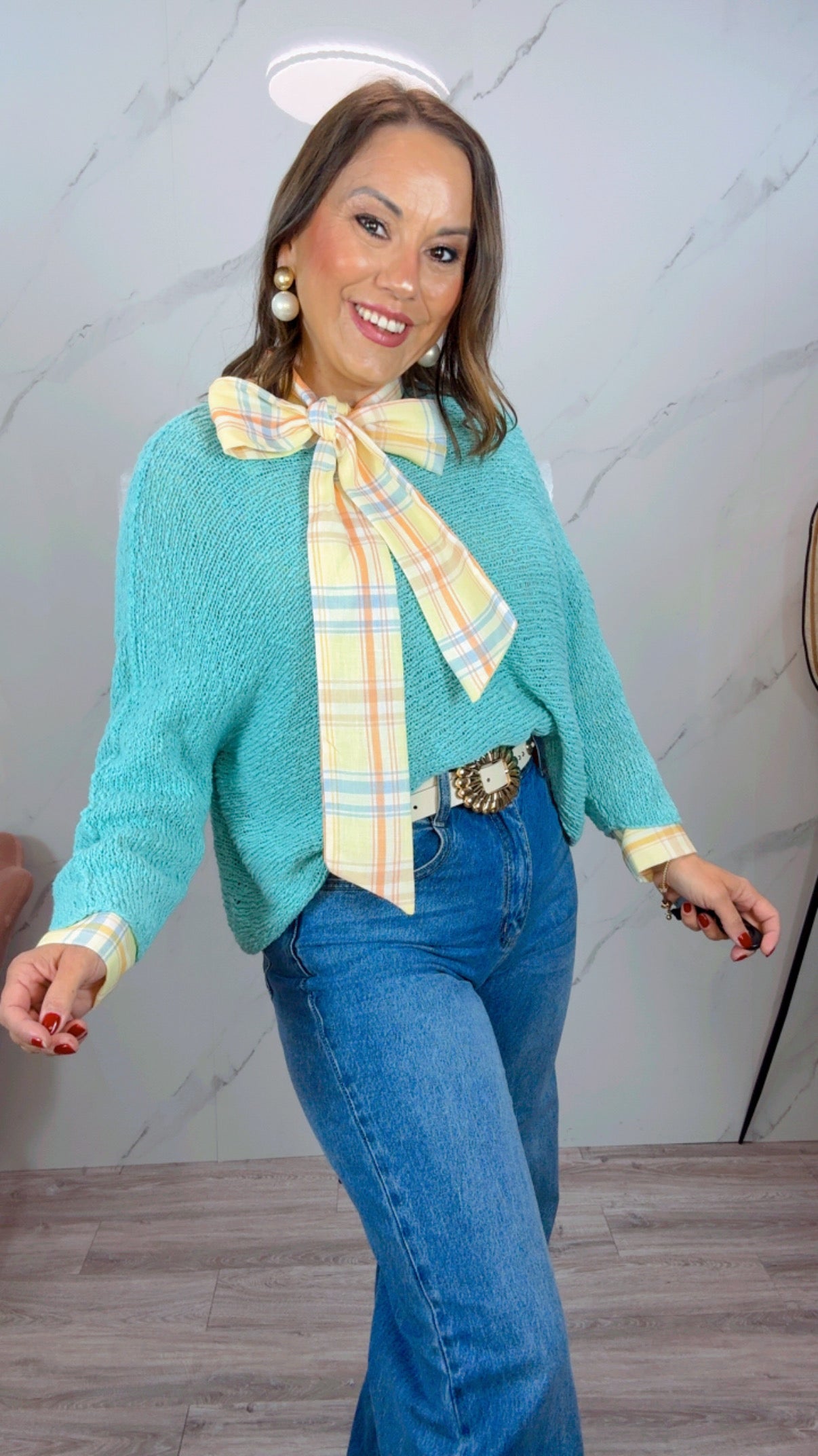 Jersey Nerea Azul Turquesa