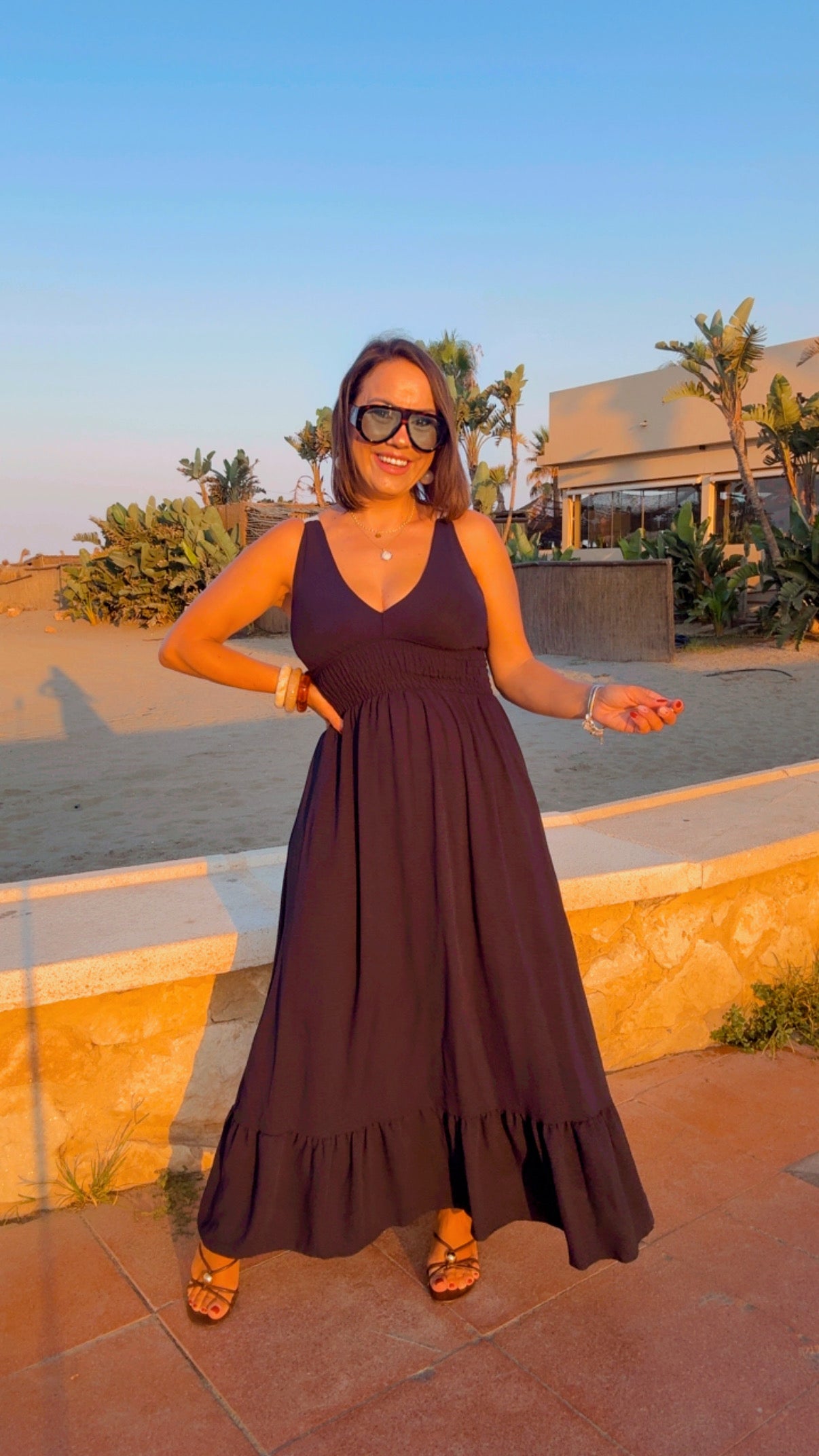 Vestido Bohemia Azul Marino