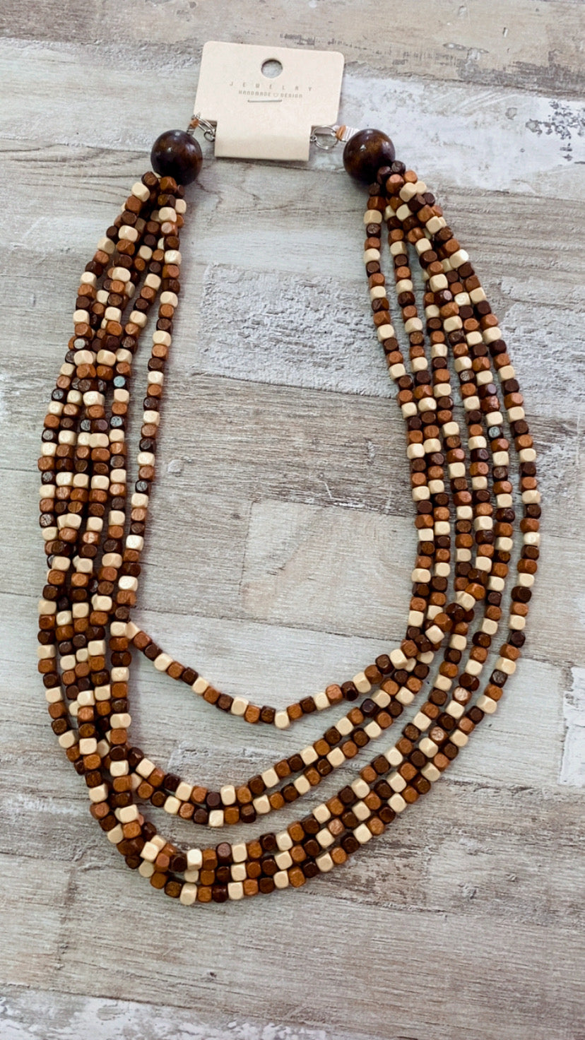 Colgante Piedras Marrones
