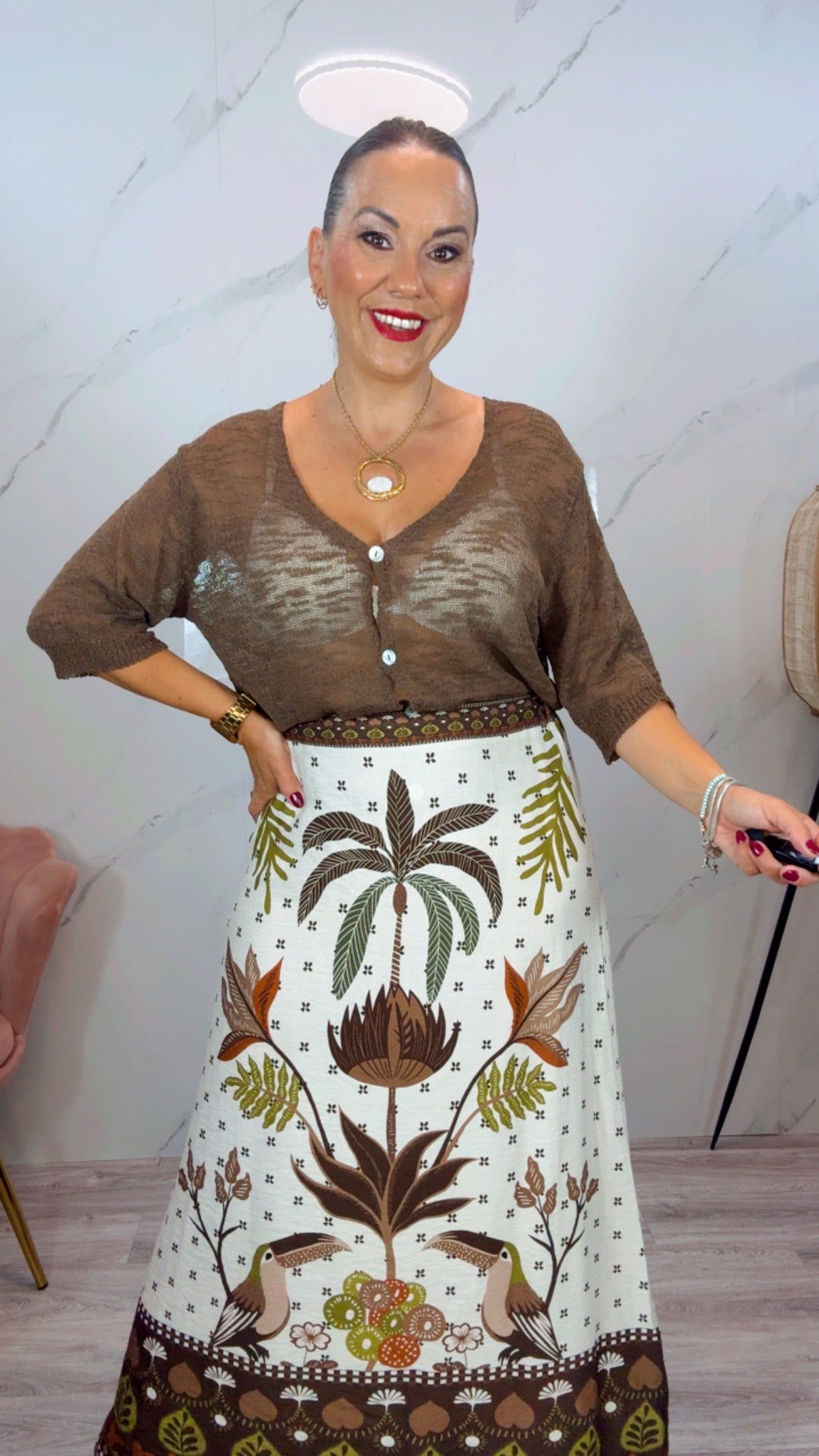 Rebeca hilo Marrón Chocolate