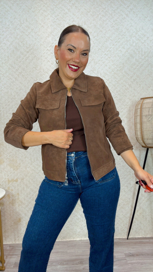 Cazadora Marrón
