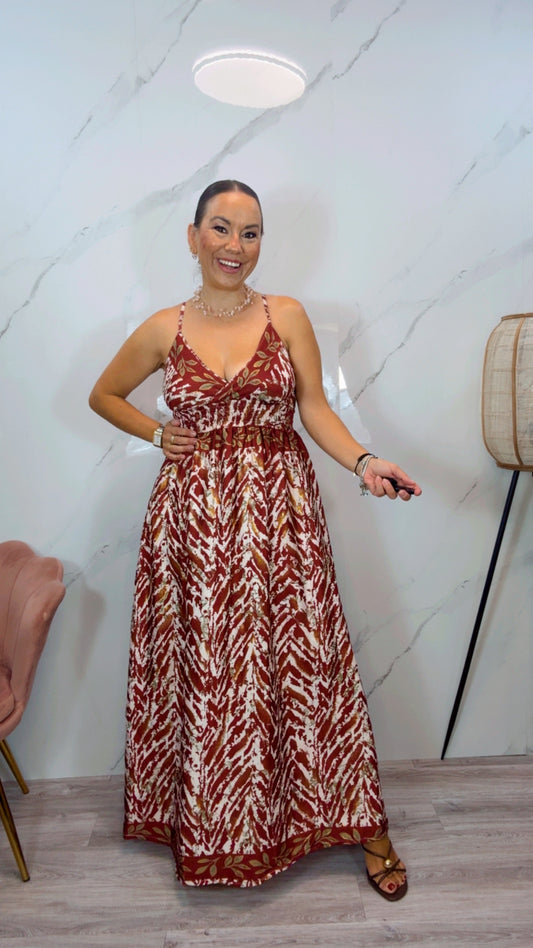 Vestido Safari Rojo