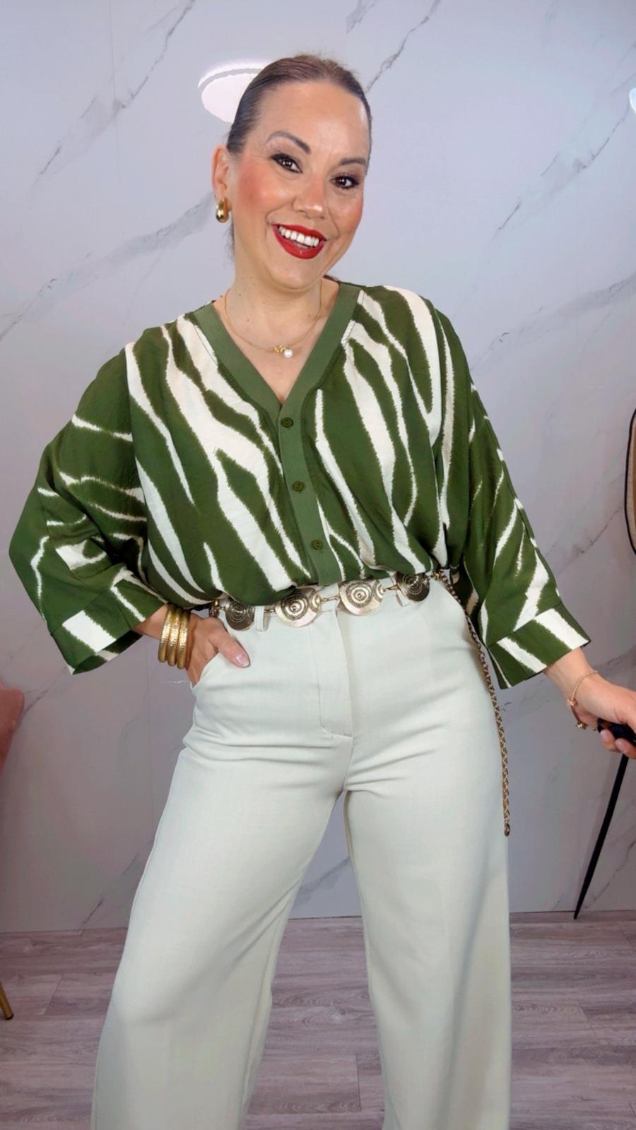 Bomber Print Verde