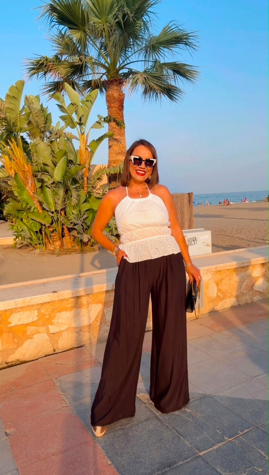 Pantalón Palazzo Negro