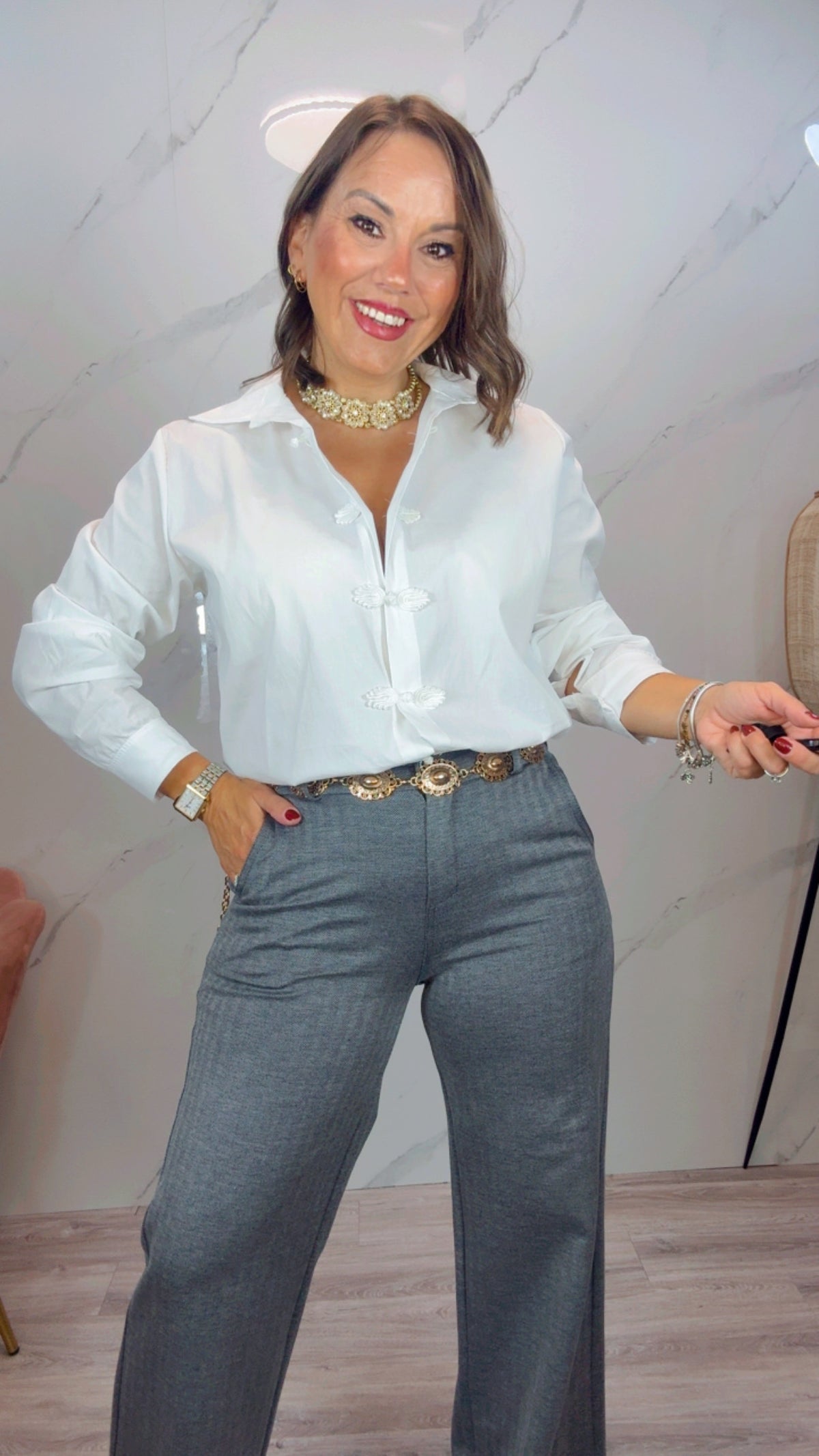 Camisa Almares blanca