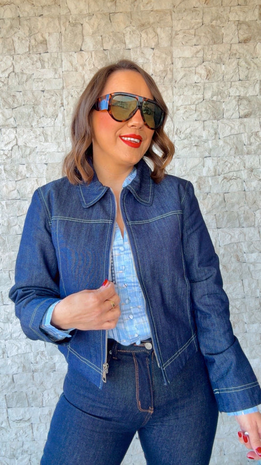 Cazadora Denim Oscura