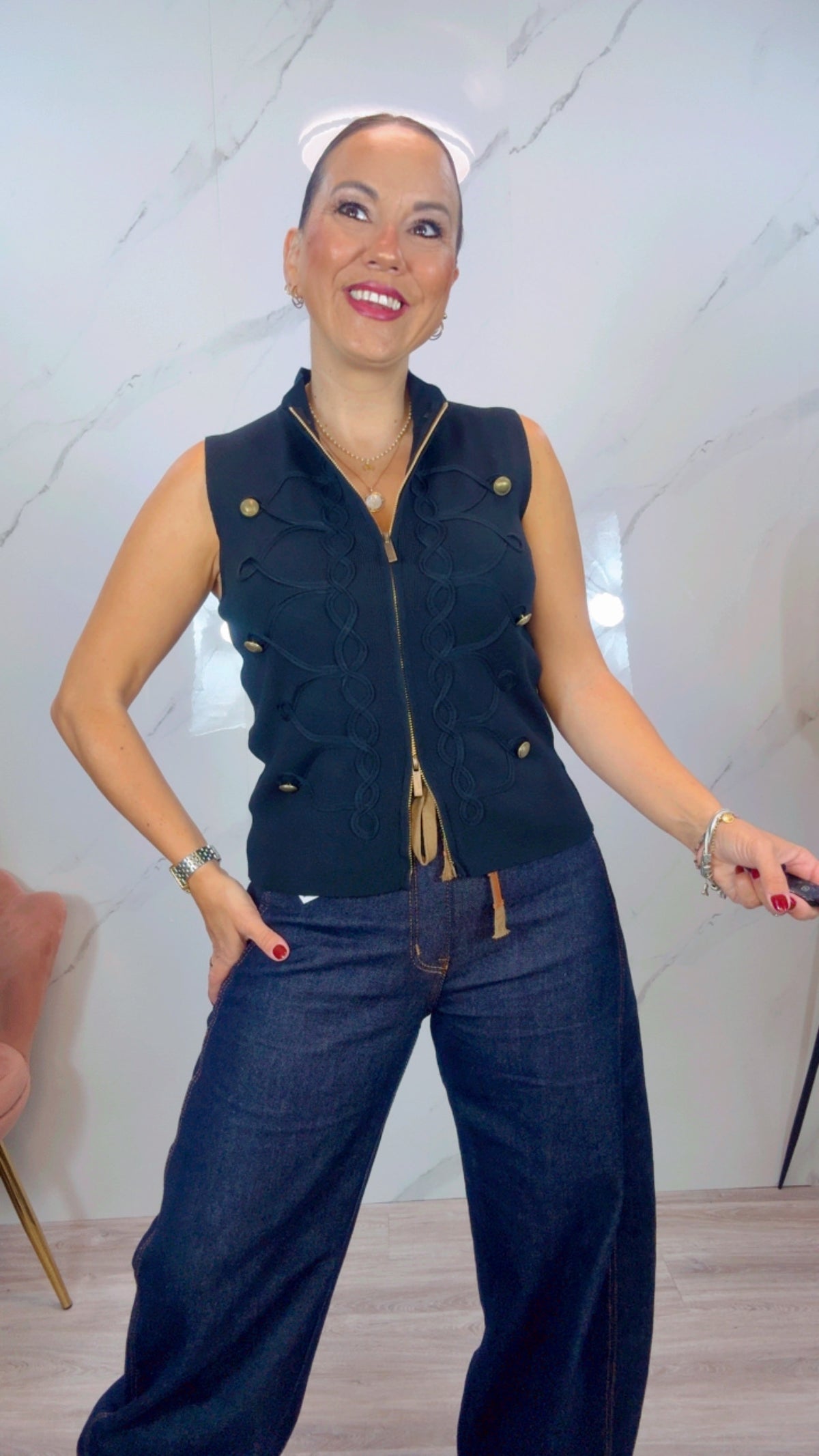 Chaleco Militar Negro