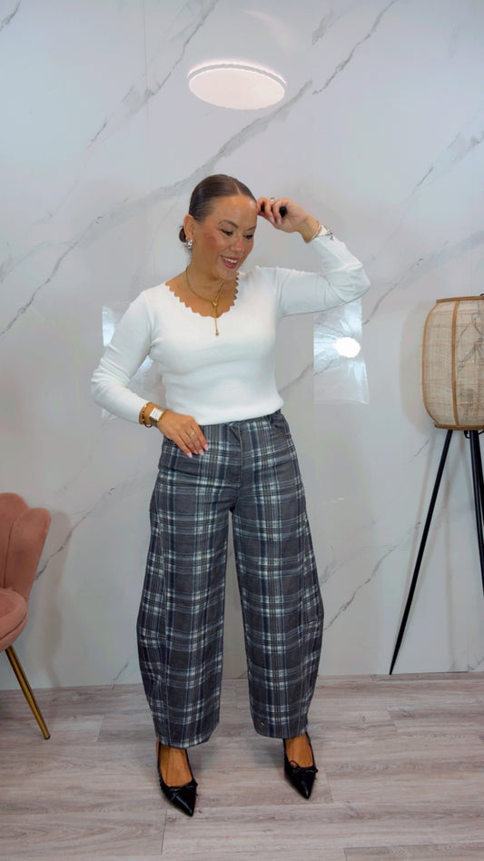 Pantalón Ballon Cuadros