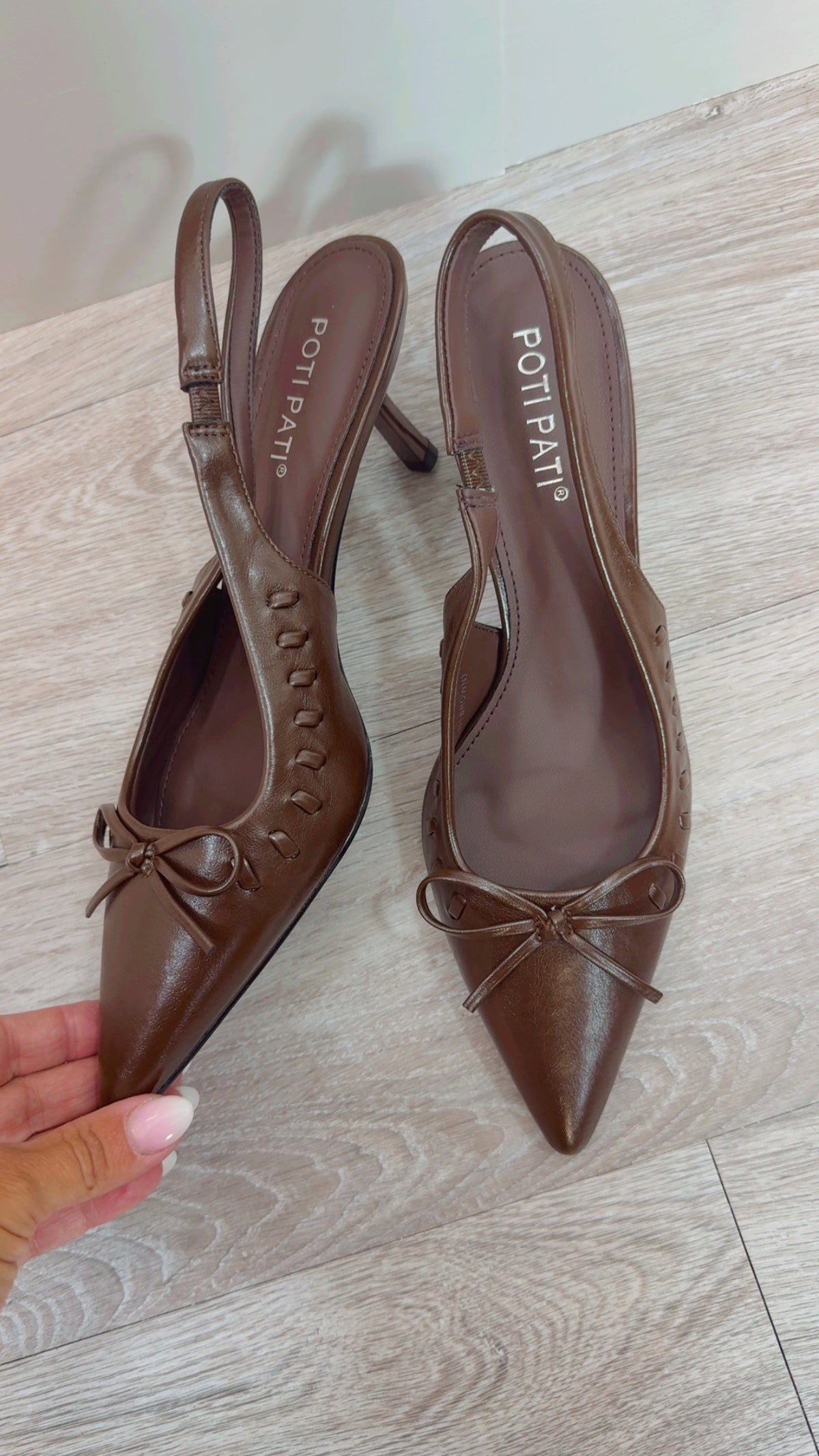 Zapato tacón Marrón chocolate