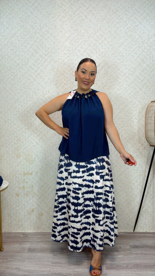 Falda Manchas Azules