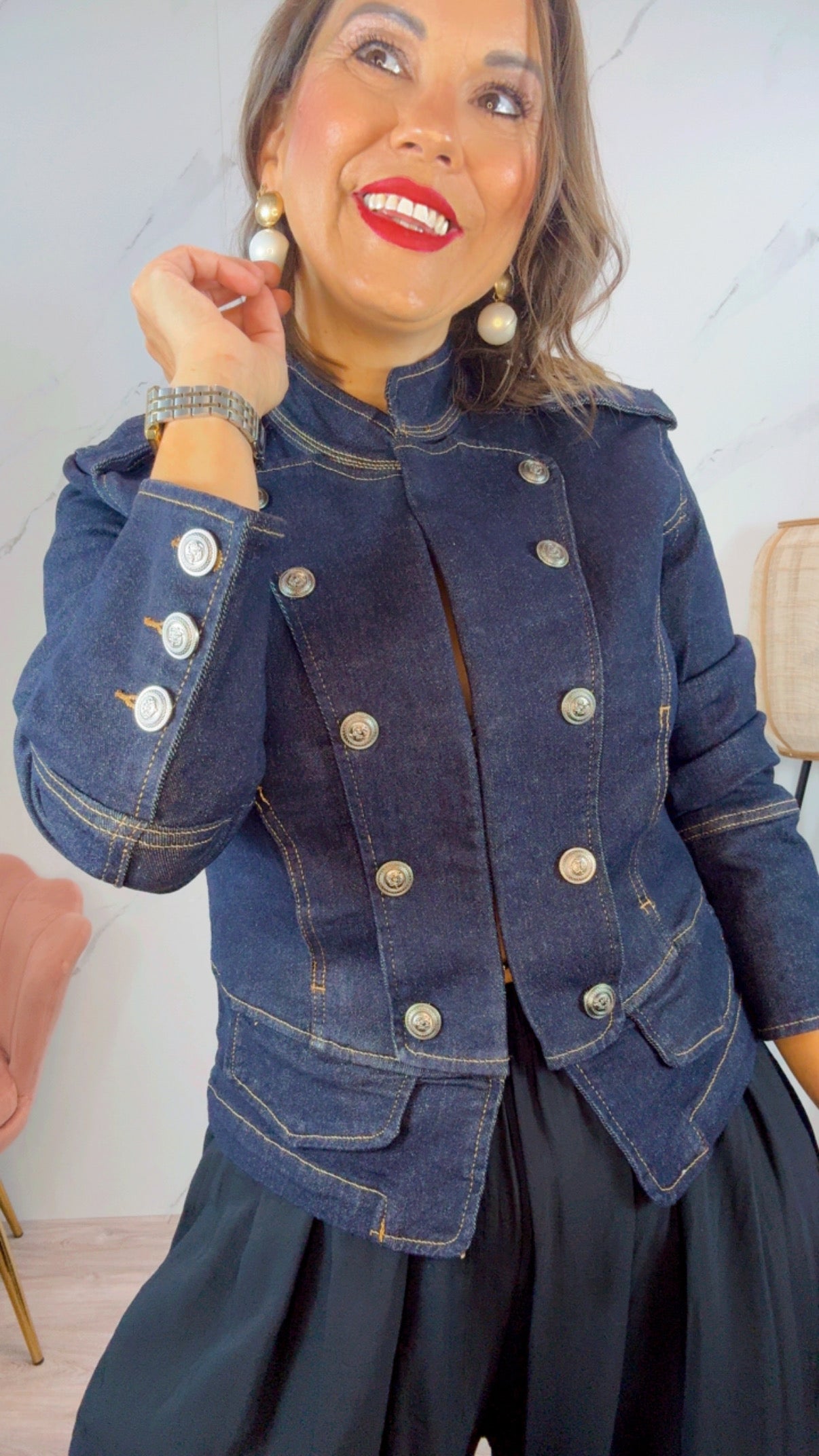 Cazadora Napoleón Denim