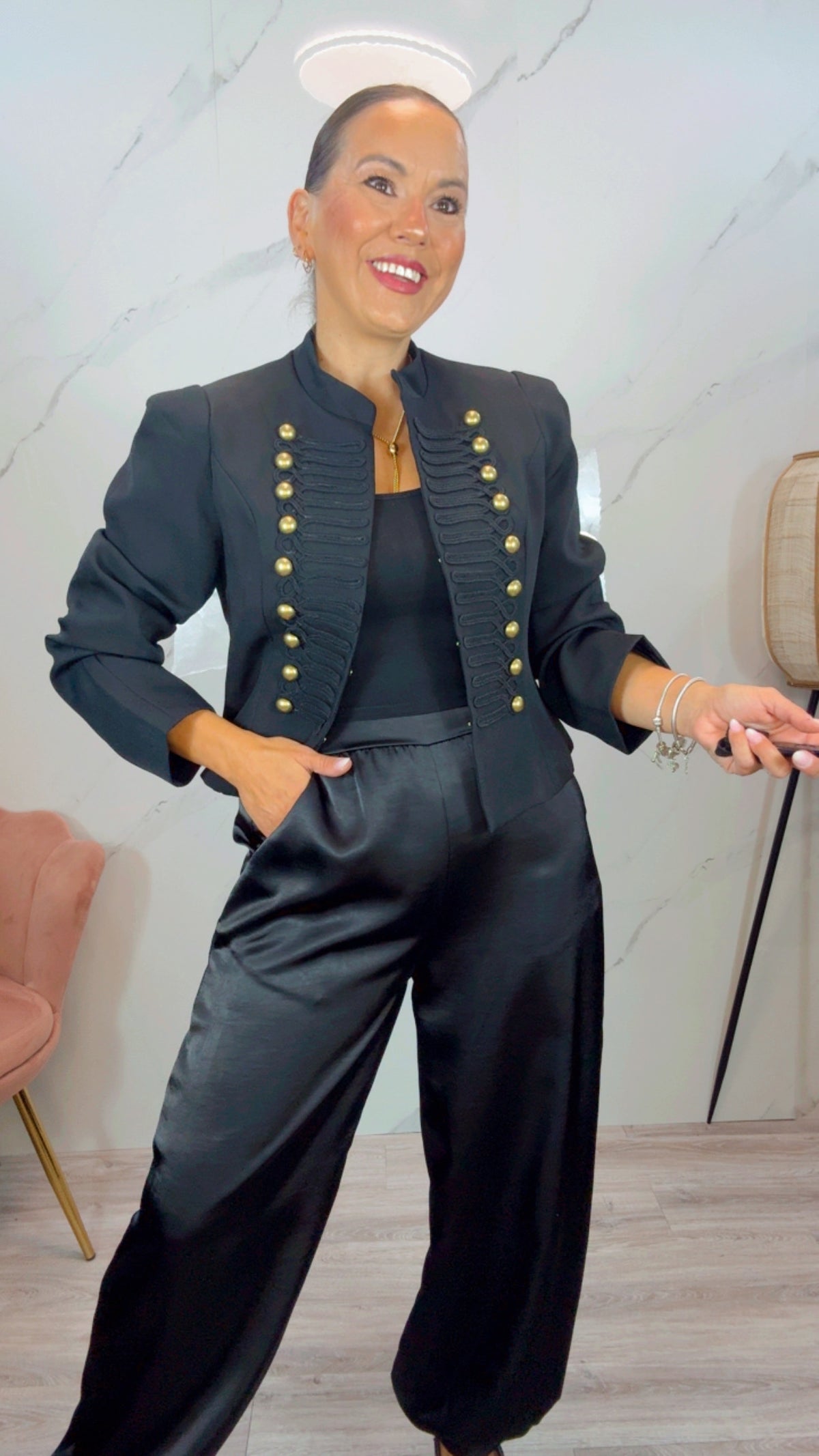 Chaqueta Militar Alma Negra