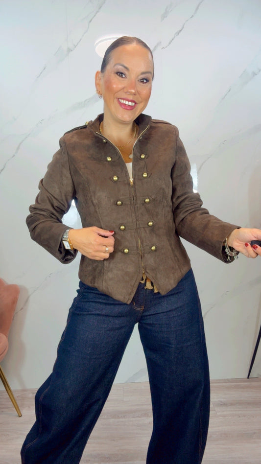 Chaqueta Militar Angelina Marrón chocolate