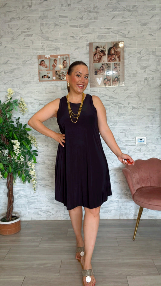 Vestido Olas Negro