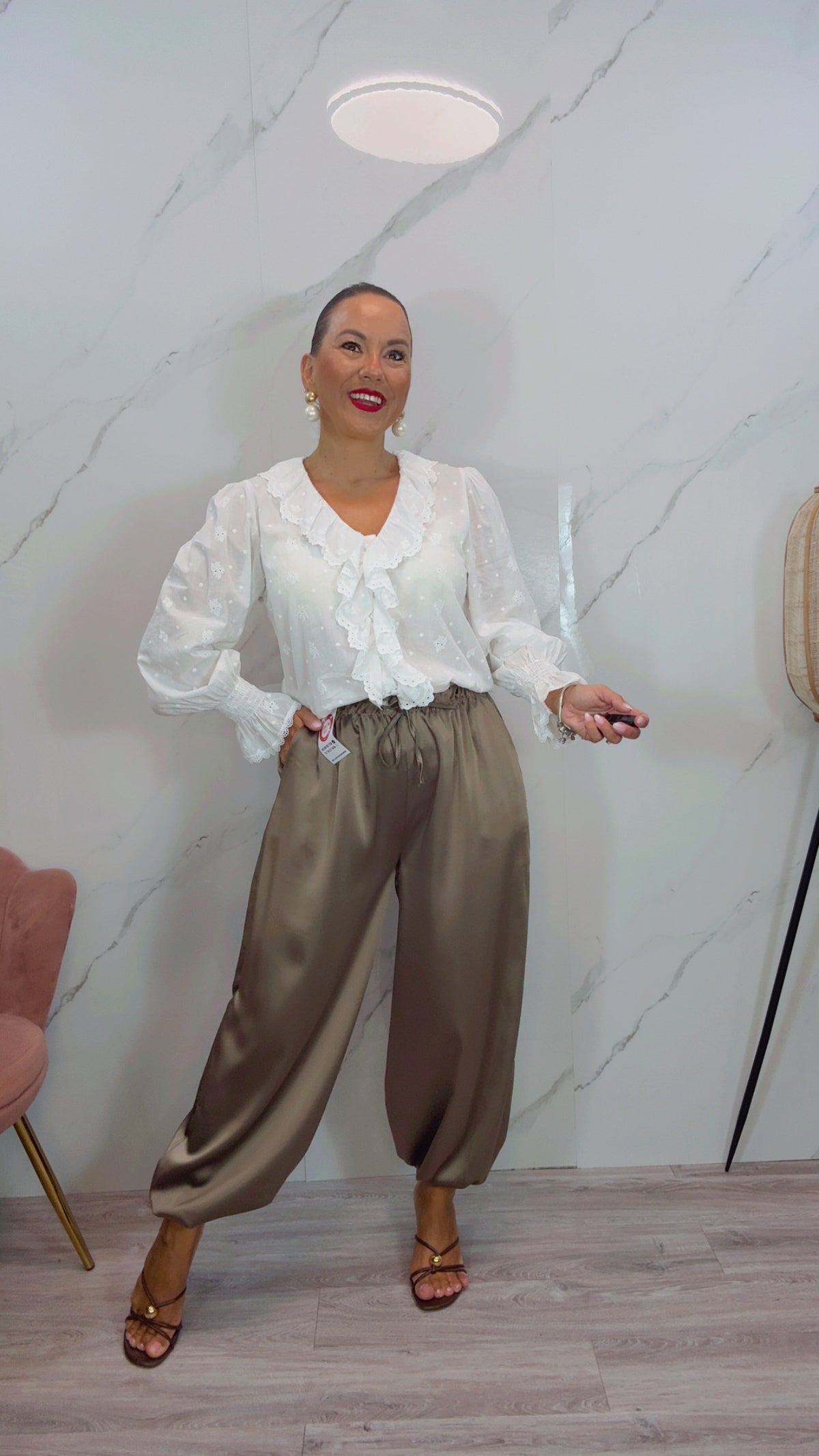 Pantalón Bombacho Topo