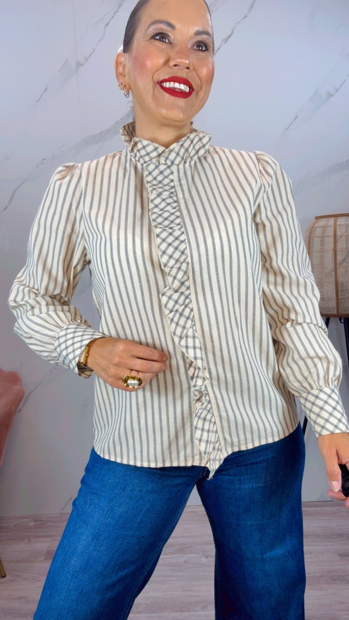 Camisa Amaral Marfil