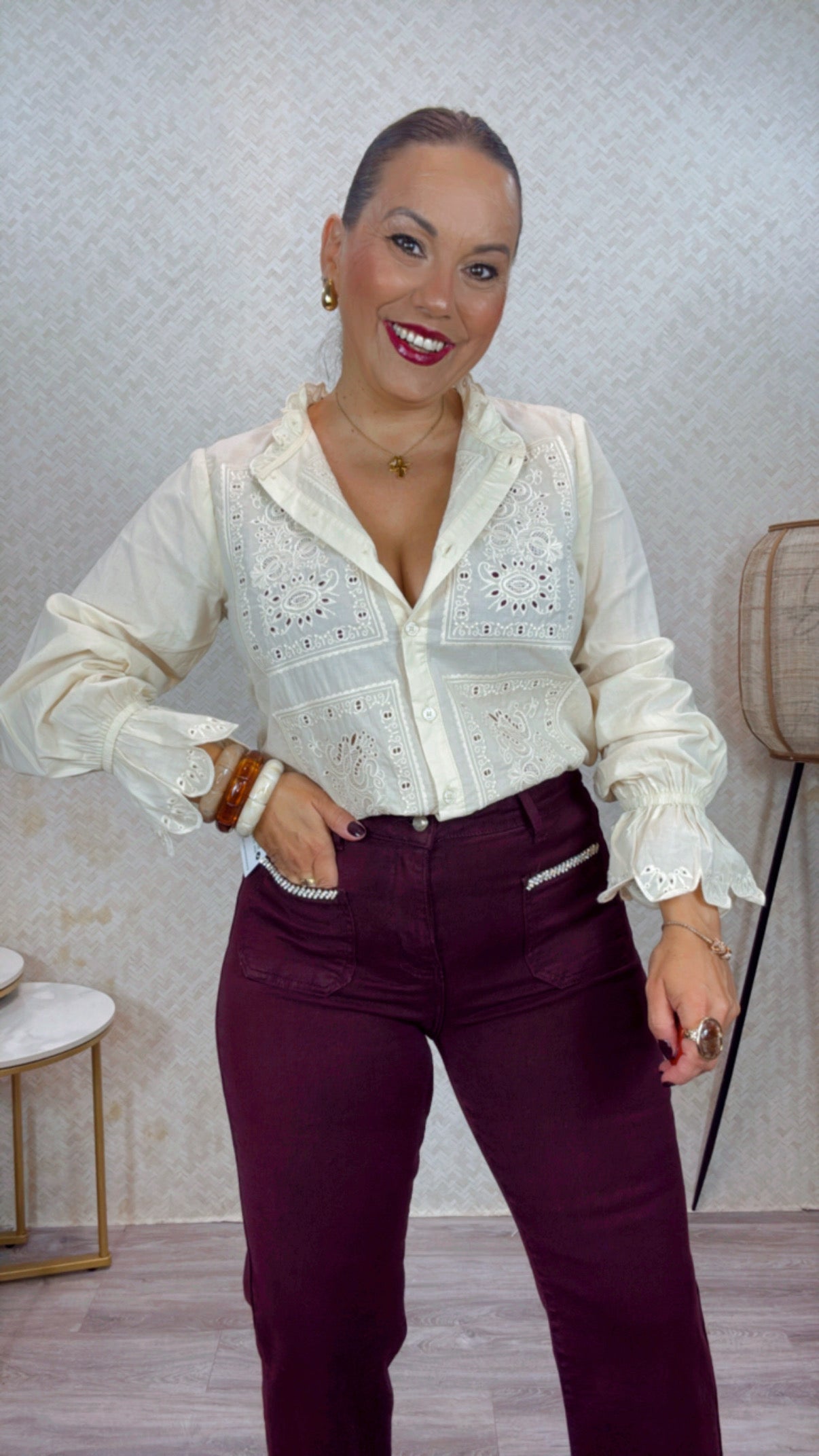 Camisa Dora Beige