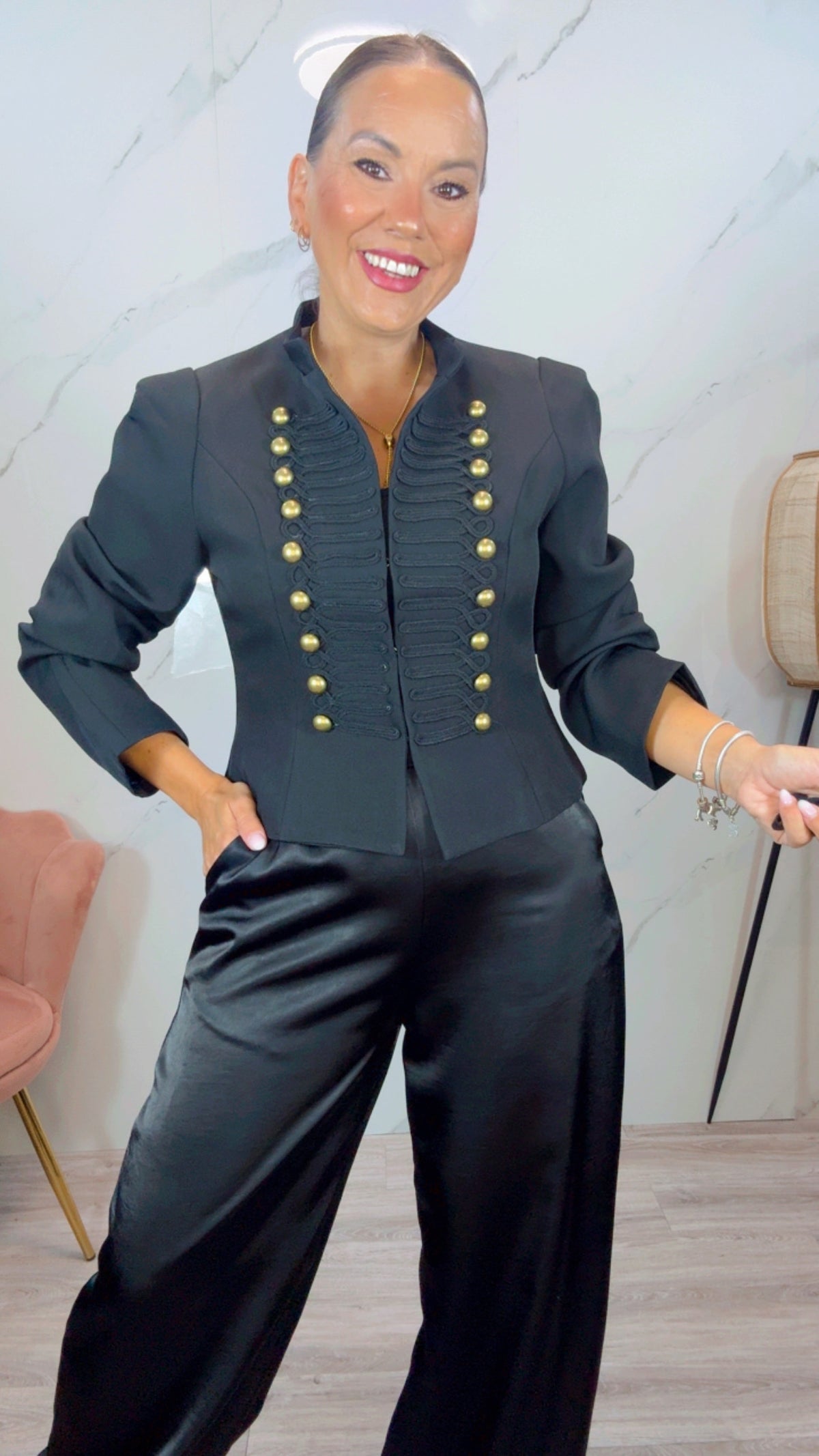 Chaqueta Militar Alma Negra