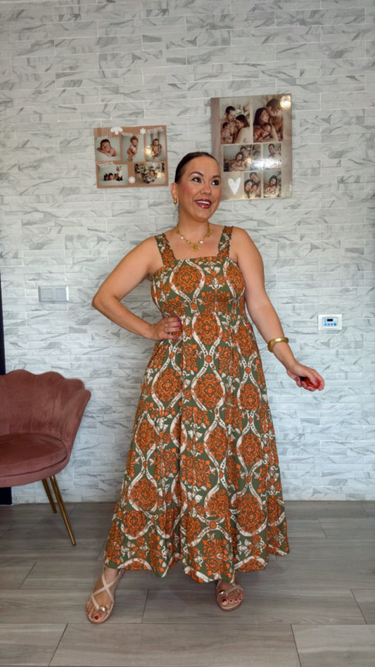 Vestido Silvestre Naranja