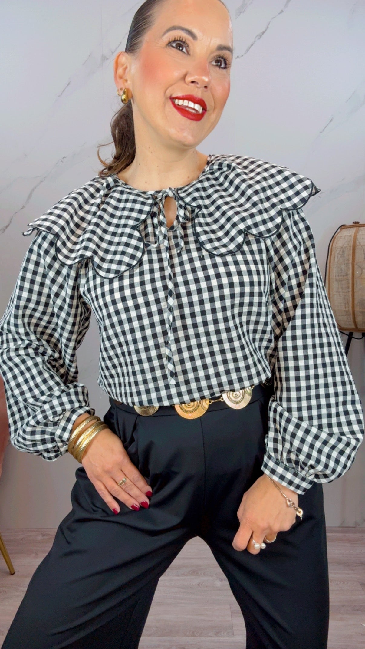 Blusa Cuadros Vichy