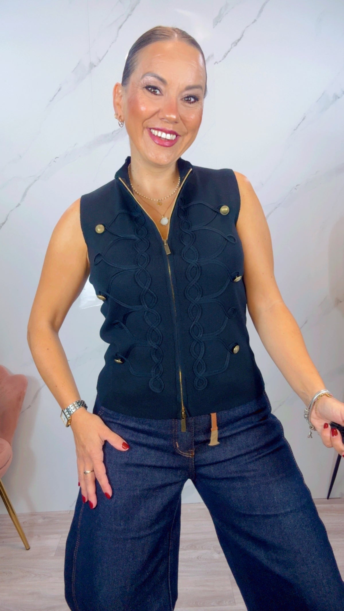 Chaleco Militar Negro