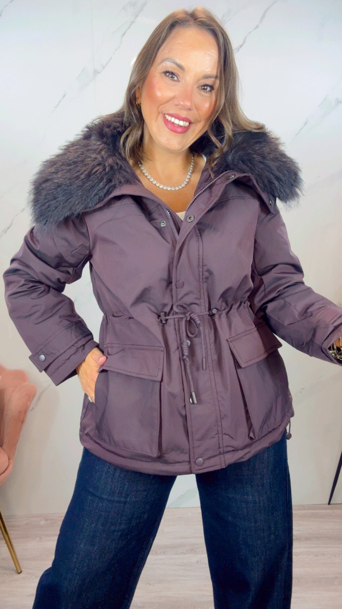 Parka Alaska Berenjena