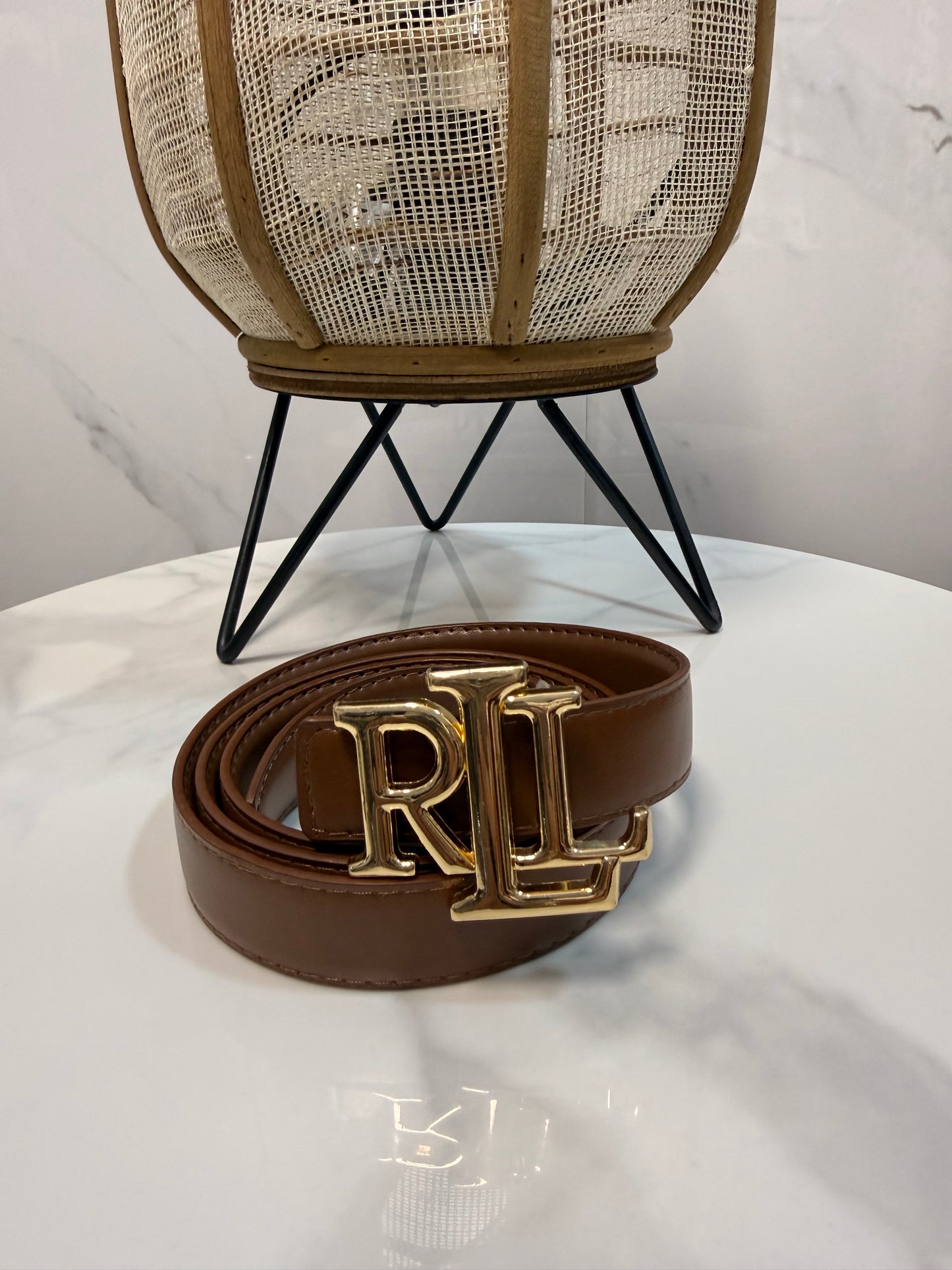 Cinturón RLL Marrón chocolate