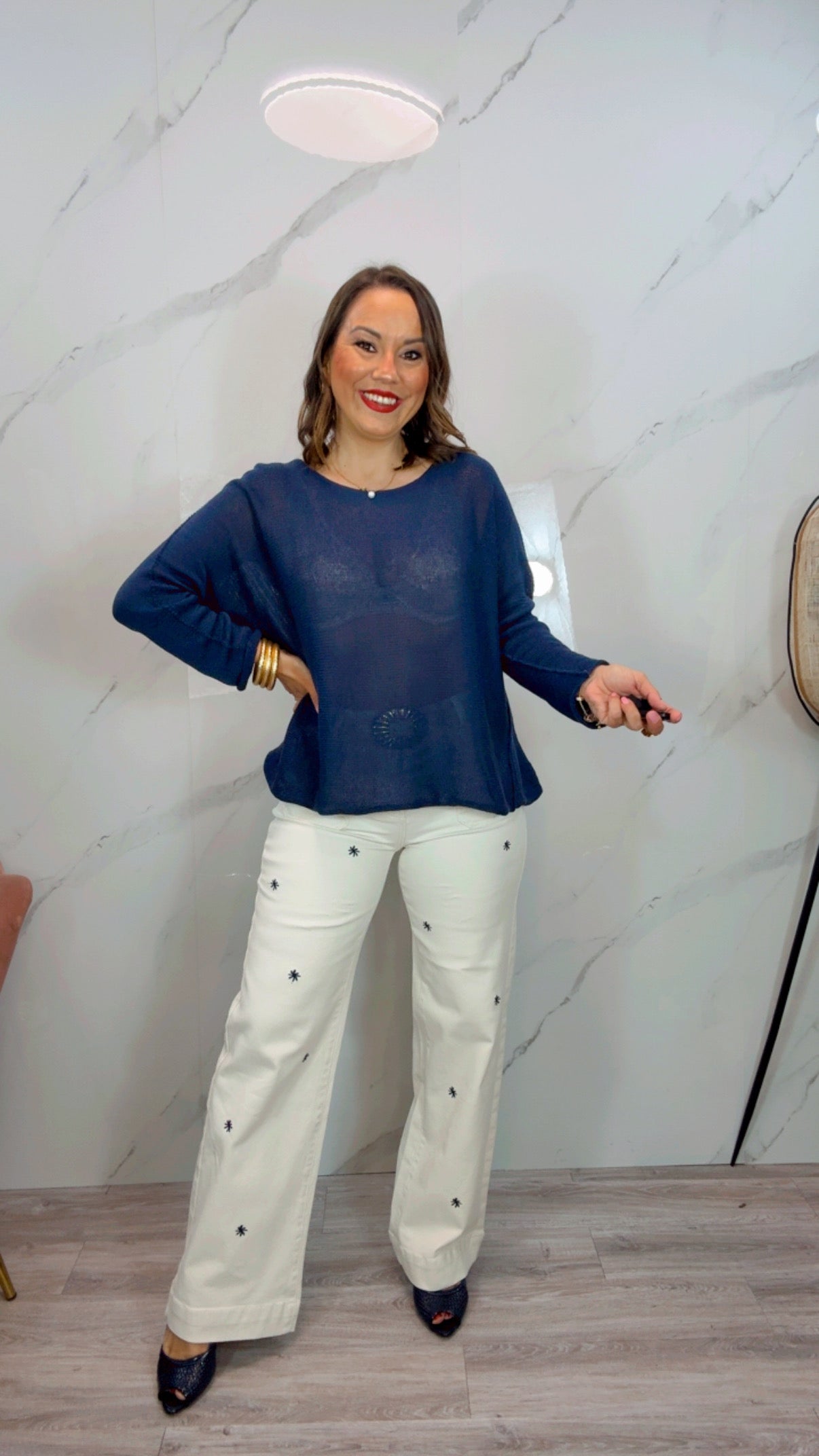 Jersey Hilo Azul Marino