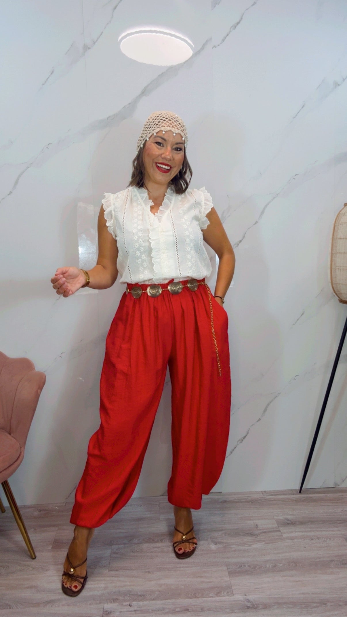 Pantalón Bombacho Rojo