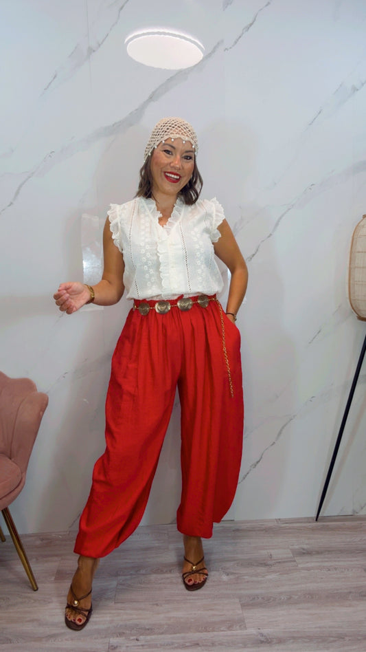 Pantalón Bombacho Rojo