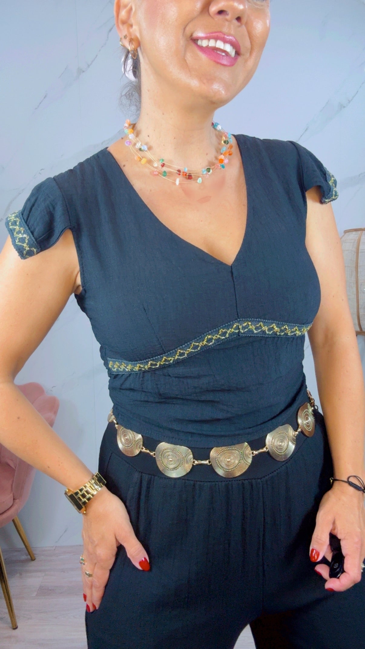 Conjunto Tifany Negro