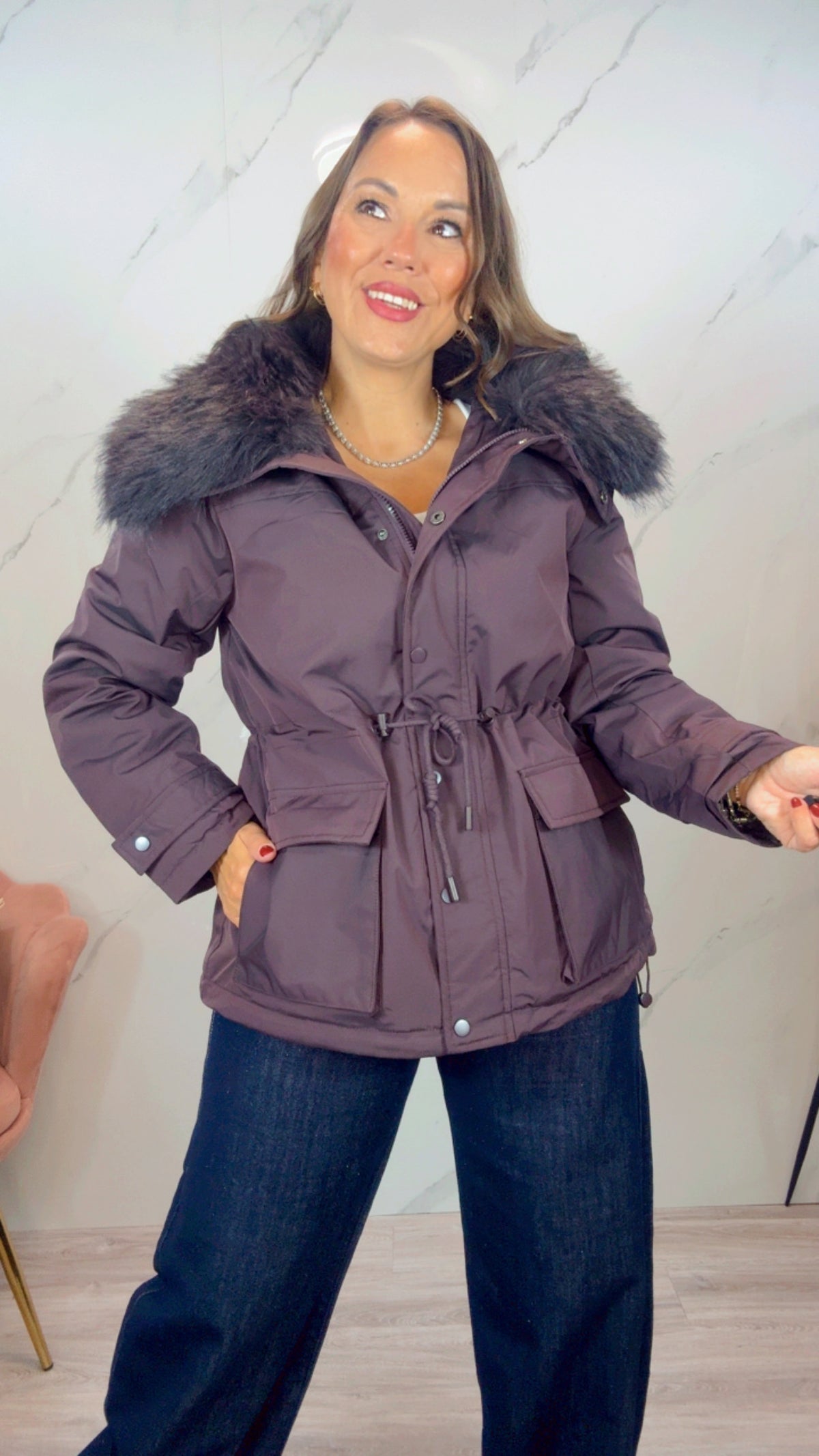 Parka Alaska Berenjena