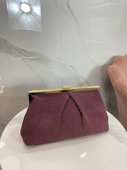 Bolso Piel Berenjena