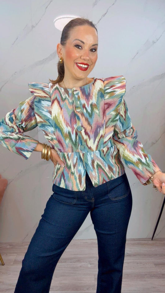 Chaqueta Juncal Jaspeada