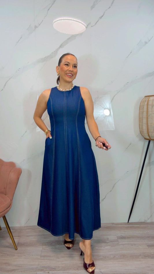 Vestido Midi Vaquero