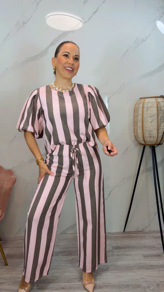 Conjunto Nerea Rosa y Gris