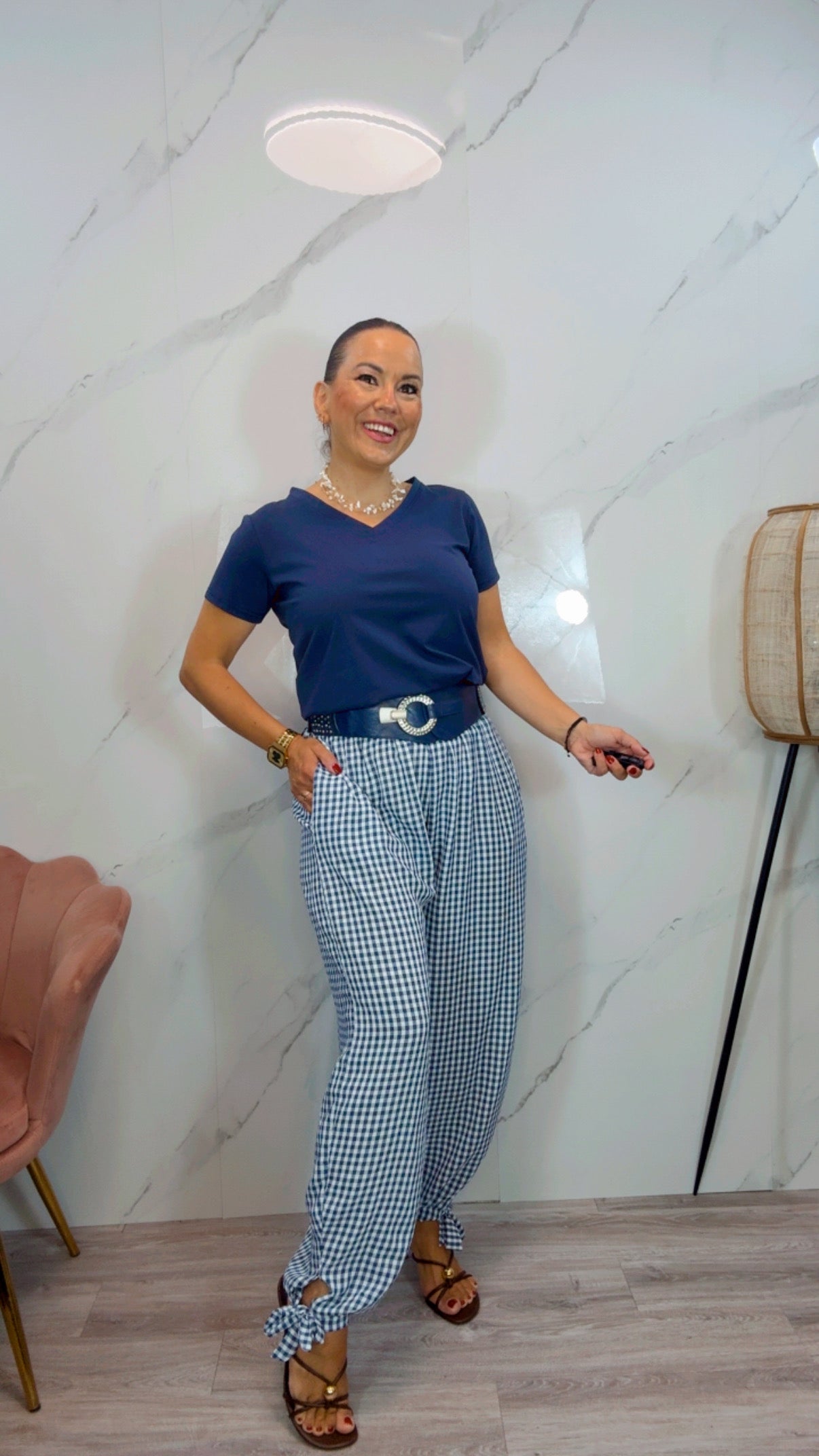 Pantalón Bombacho Azul Marino
