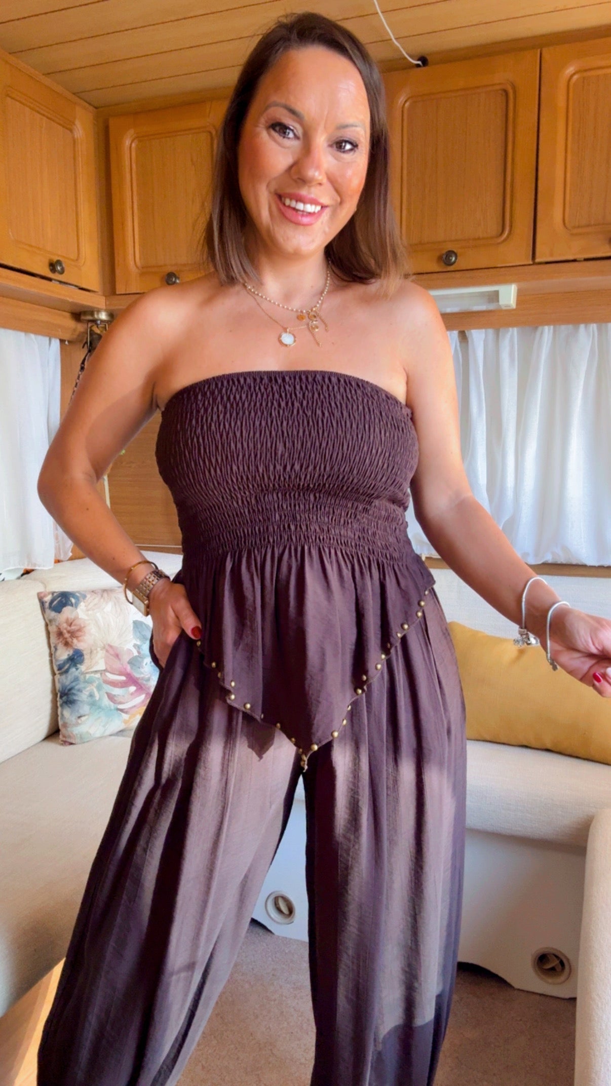 Conjunto Moroco Marrón