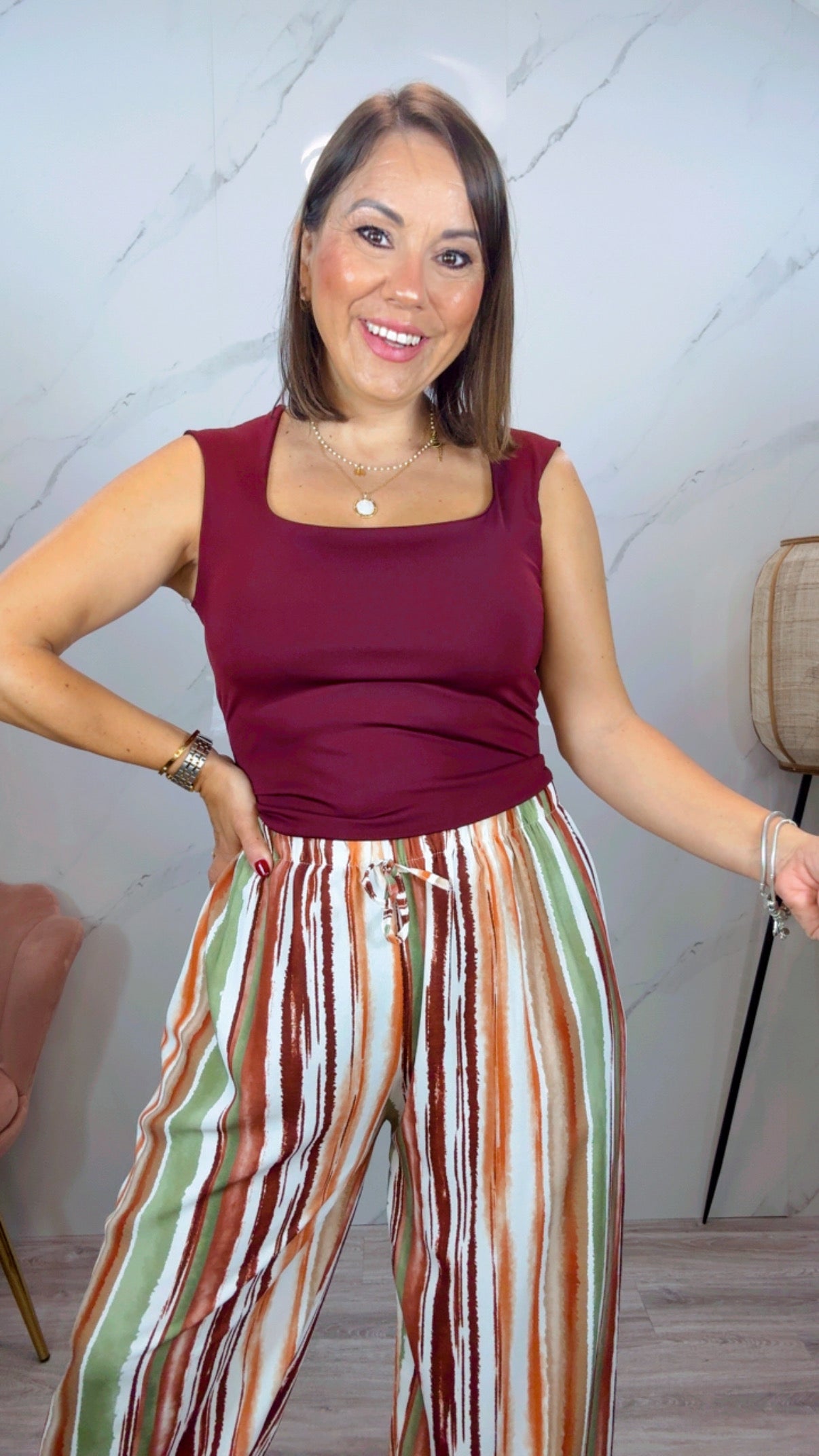 Top licra Burdeos