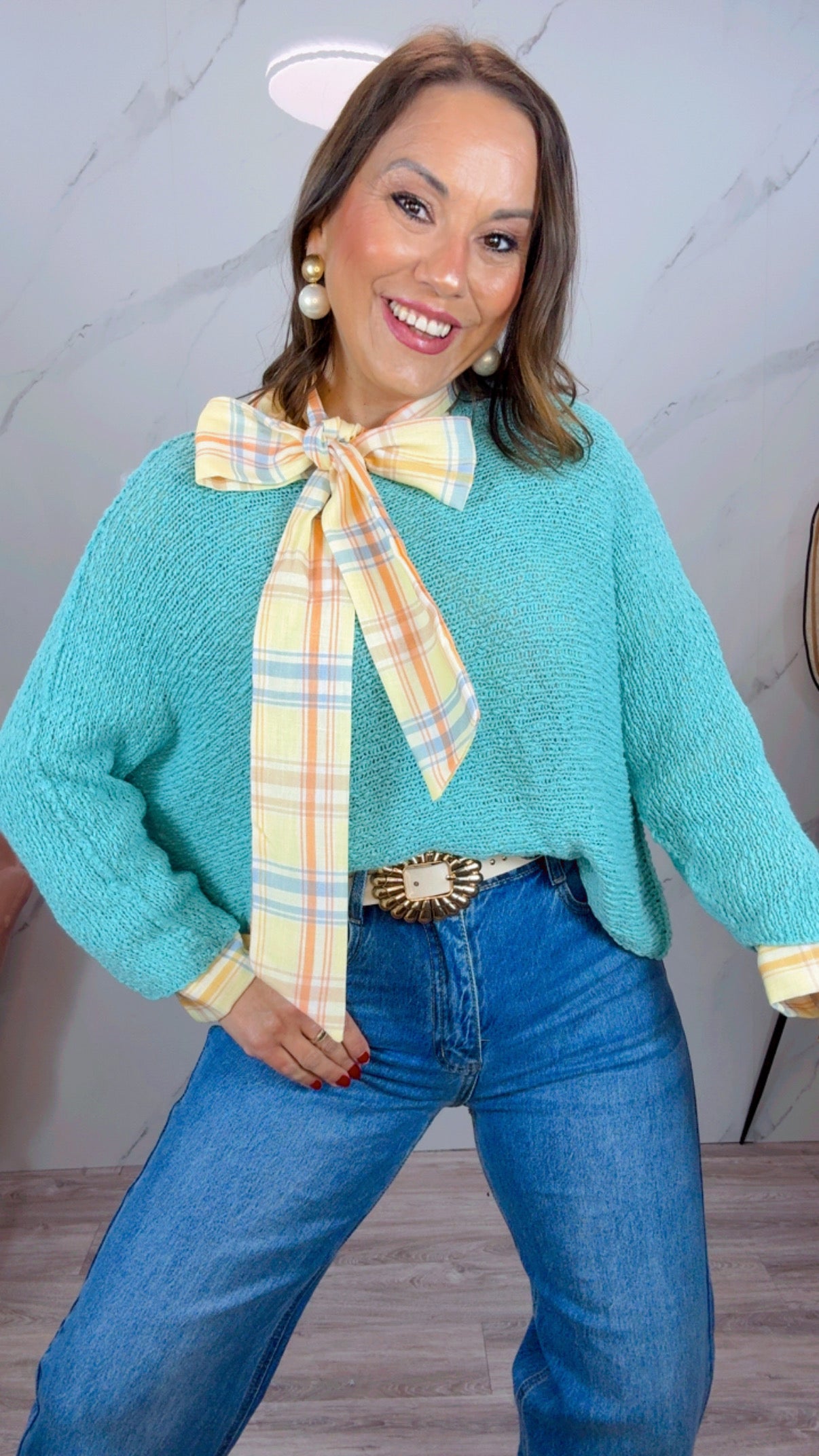 Jersey Nerea Azul Turquesa