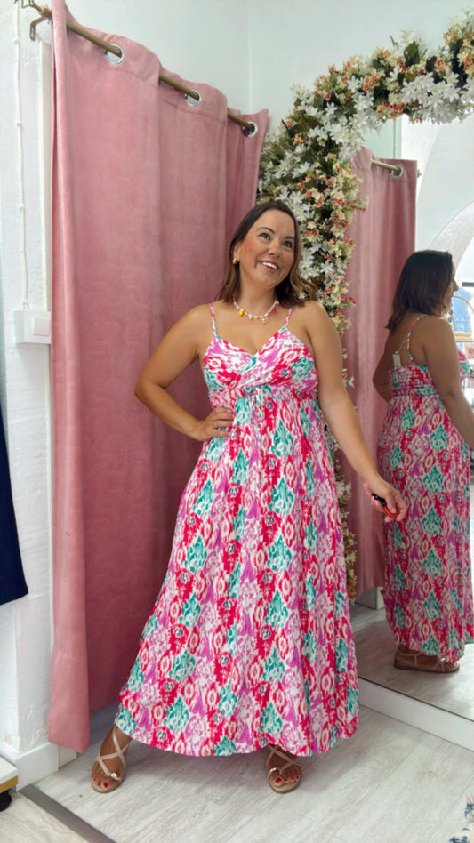 Vestido Acuarela Rosa