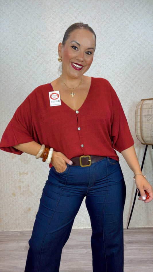 Rebeca hilo Burdeos