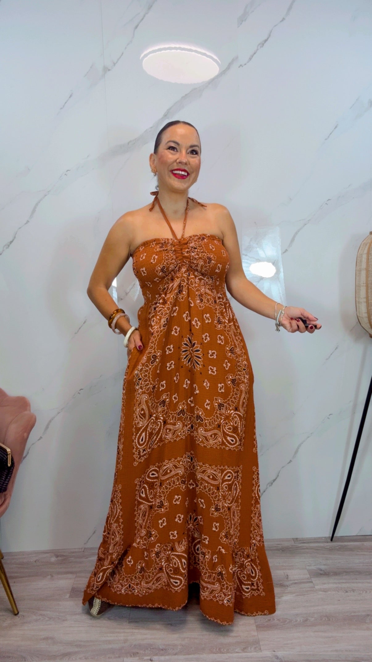 Vestido Cachemira Caldera