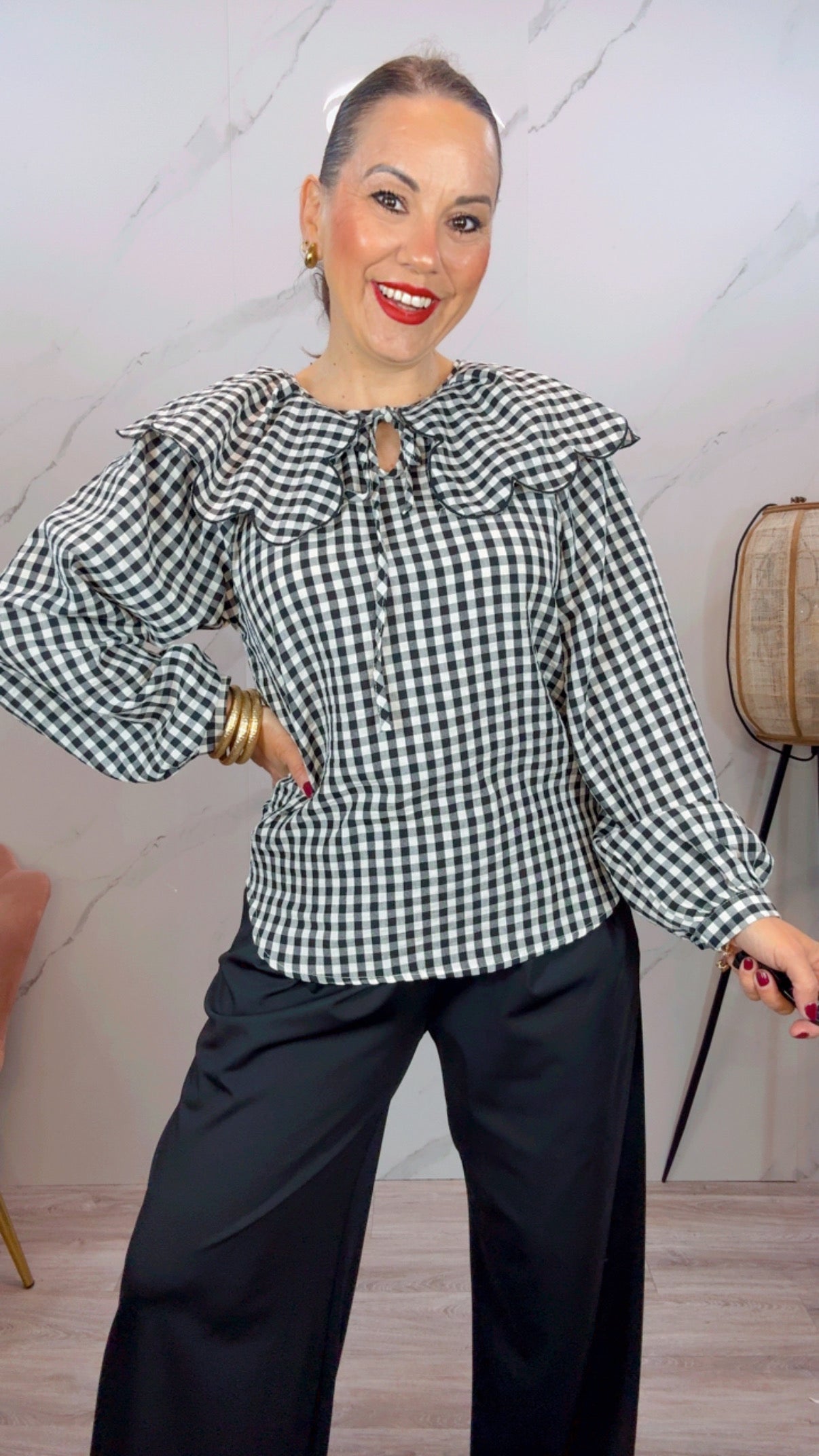Blusa Cuadros Vichy
